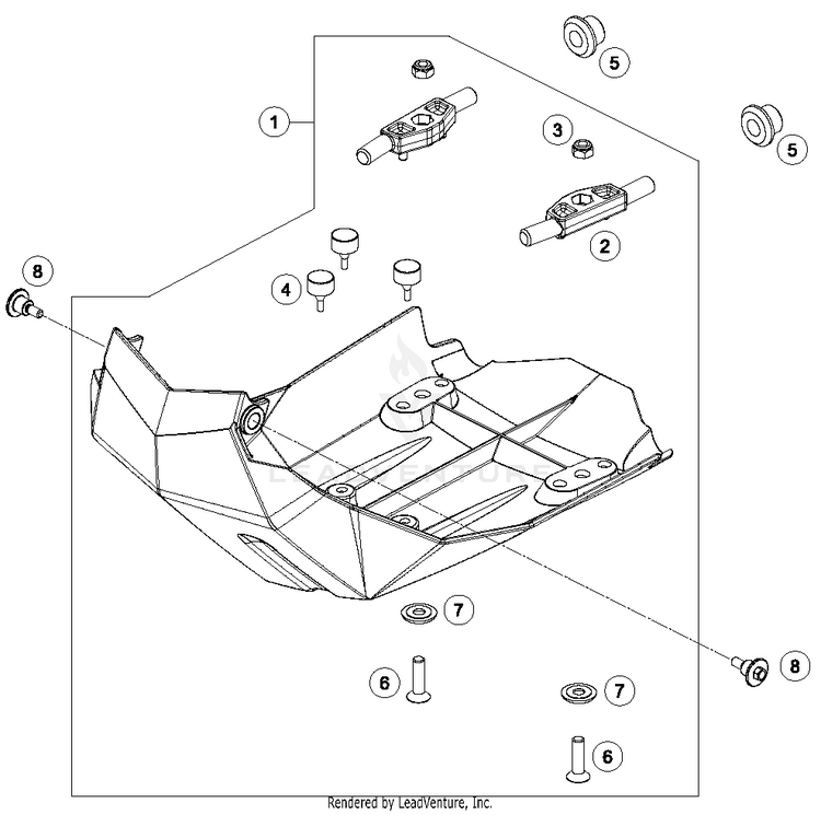 Engine Guard 690 ENDURO R CHASSIS - 2017 Schematic