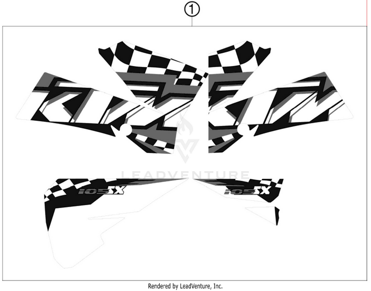 Decal 105 SX Chassis - 2011 Schematic