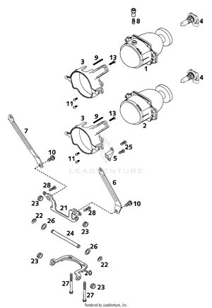 Head Light, Support Schematic