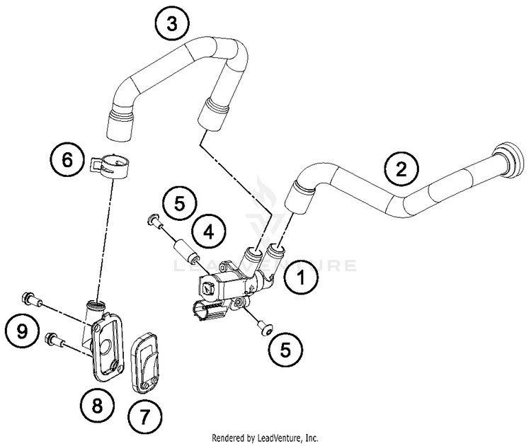 Secondary Air System Sas 690 DUKE WHITE Engine - 2016 Schematic