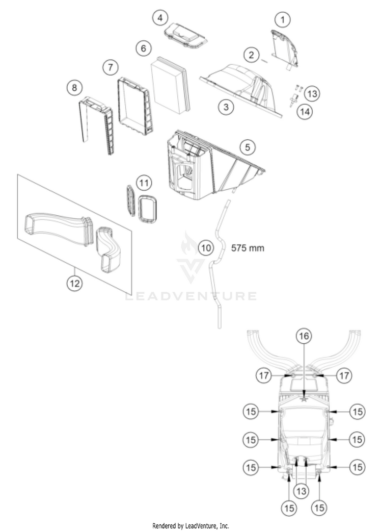 Air Filter 1290 SUPER ADVENTURE R OT US CHASSIS - 2022 Schematic