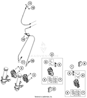 Brake Caliper Front Schematic