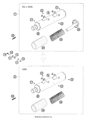 Exhaust Silencer Schematic