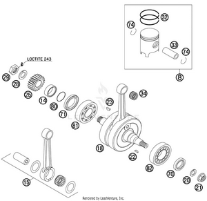Crankshaft, Piston Schematic