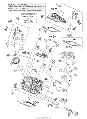 Cylinder Head Rear Schematic