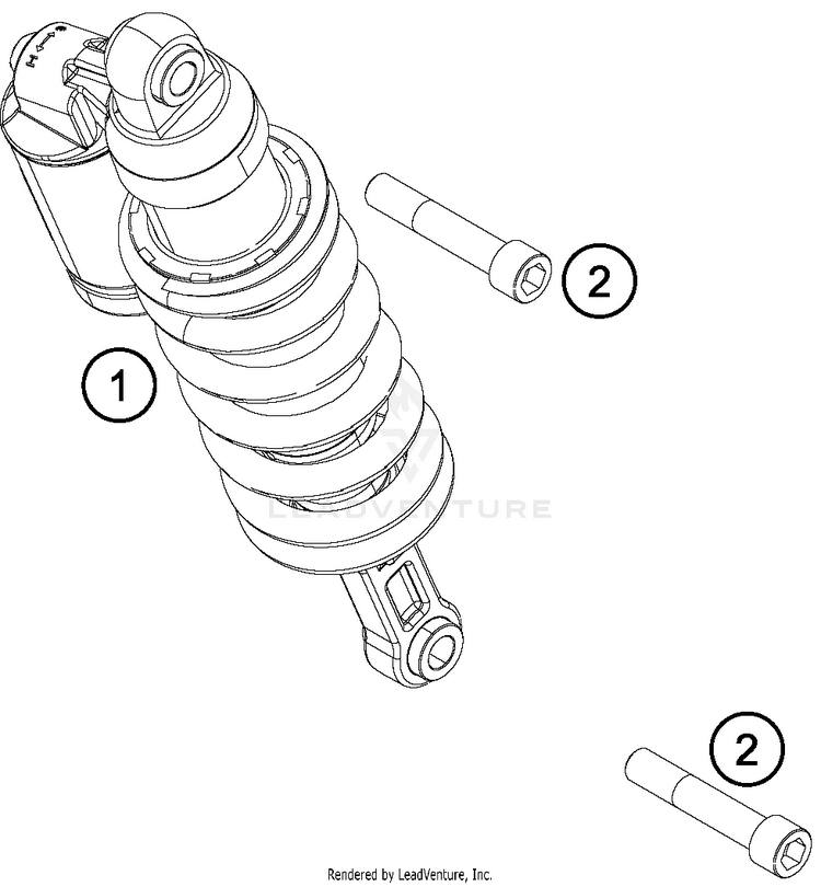 Monoshock 1290 SUPERDUKE R ORANGE Chassis - 2015 Schematic