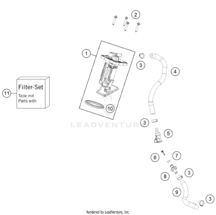 Fuel Pump 250 XC CHASSIS - 2025 Schematic