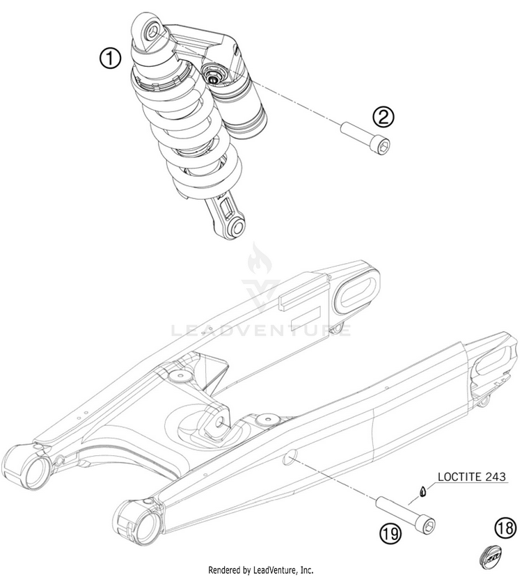 Monoshock 990 Supermoto T Orange Chassis - 2010 Schematic