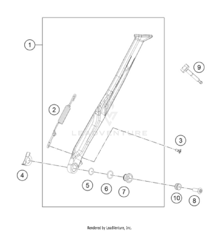 Side / Center Stand 250 XC-W 2026 CHASSIS - 2026 Schematic