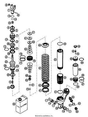 Shock Absorber Wp Disassembled Schematic