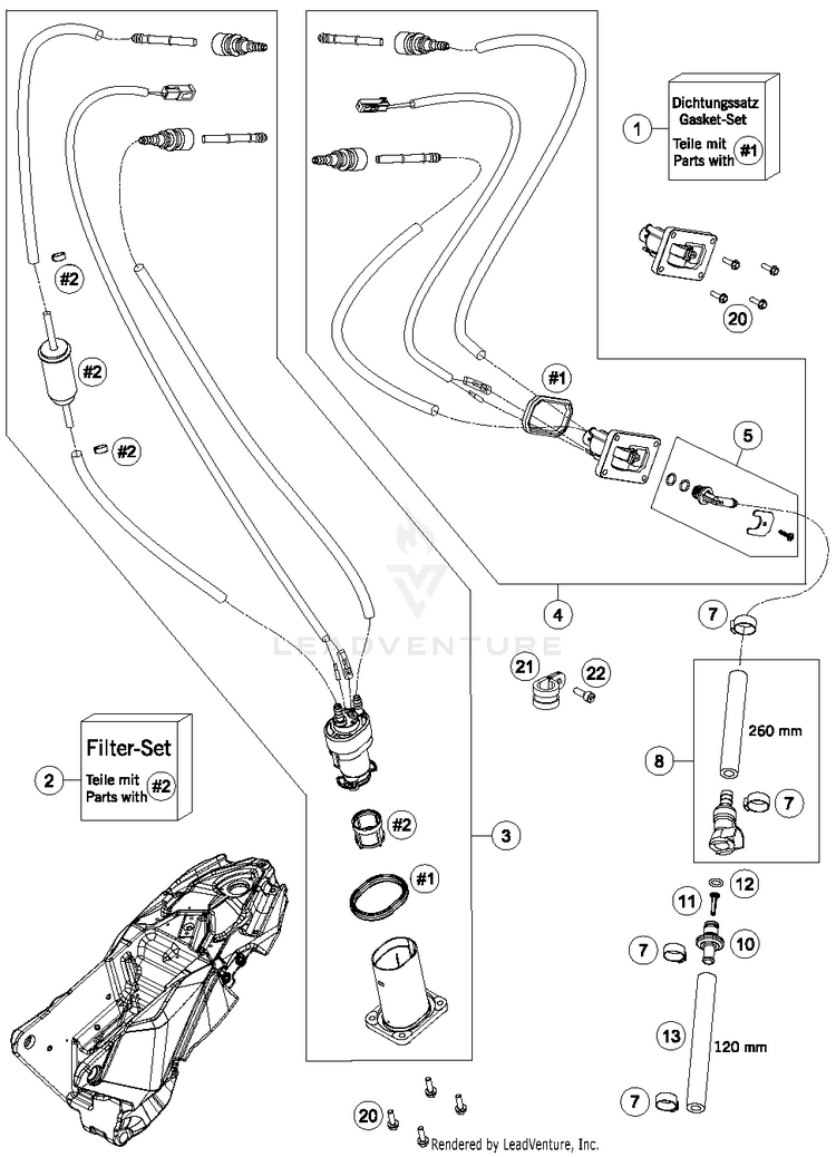Fuel Pump 690 ENDURO R CHASSIS - 2017 Schematic