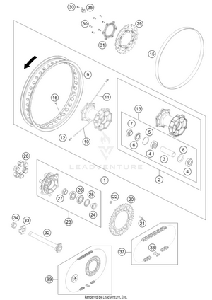 Rear Wheel Schematic