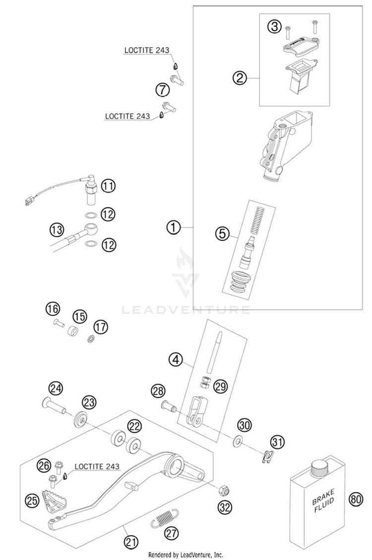 Rear Brake Control Schematic