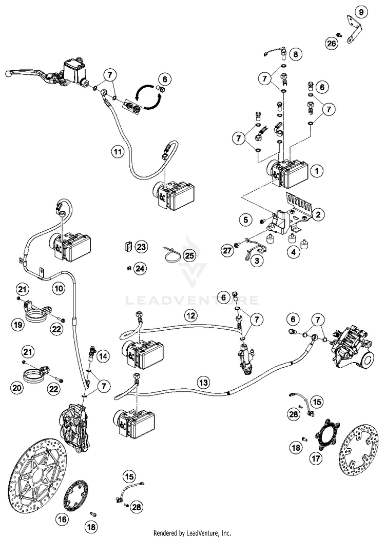 Antiblock System 690 DUKE WHITE Chassis - 2016 Schematic
