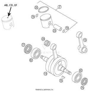 Crankshaft, Piston Schematic