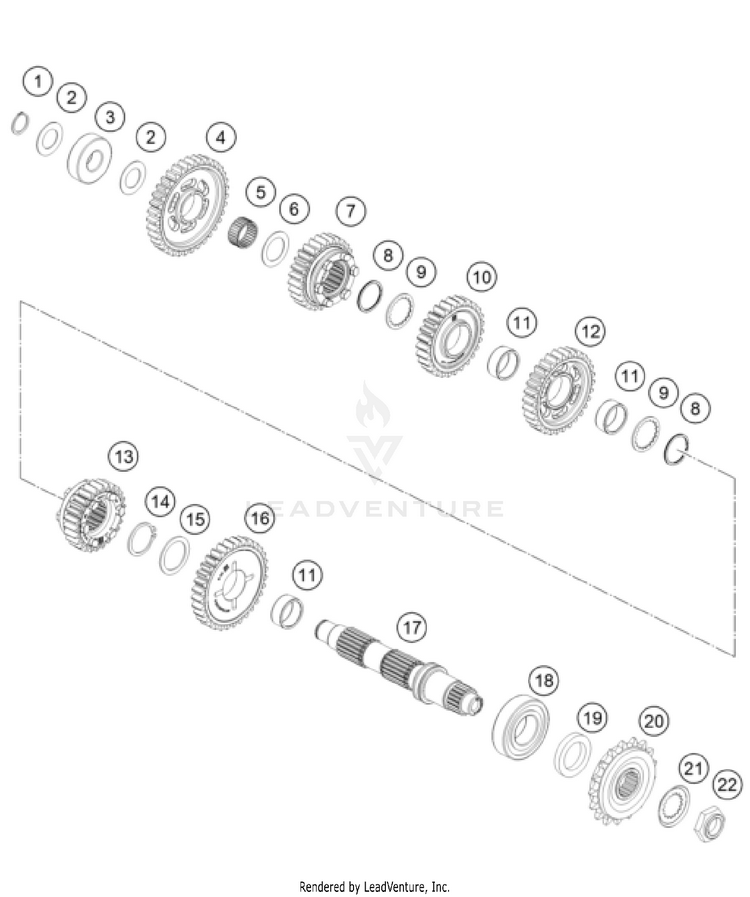 Transmission Ii - Countershaft 1290 SuperDuke GT Engine - 2023 Schematic