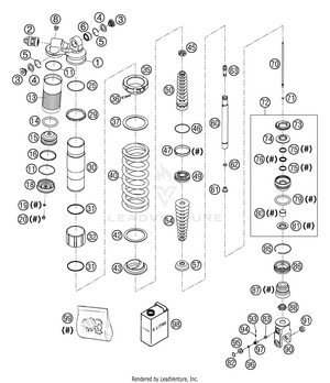 Shock Absorber Wp Disassembled Schematic