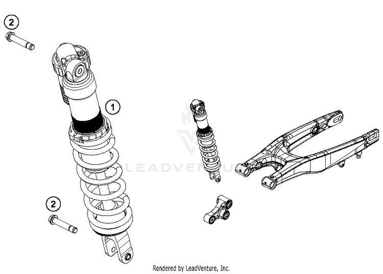 Shock Absorber 300 XC CHASSIS - 2017 Schematic
