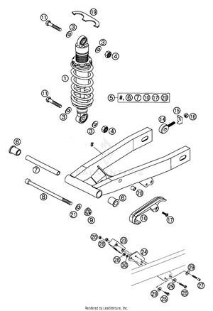 Swingarm, Shock Absorber Schematic