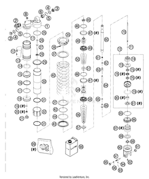 Shock Absorber Wp Pds Disassembled Schematic
