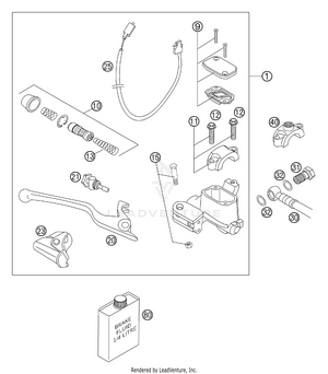 Hand Brake Cylinder Schematic