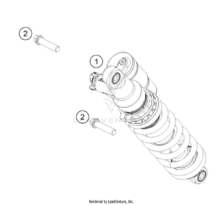 Shock Absorber 500 EXC-F CHASSIS - 2026 Schematic