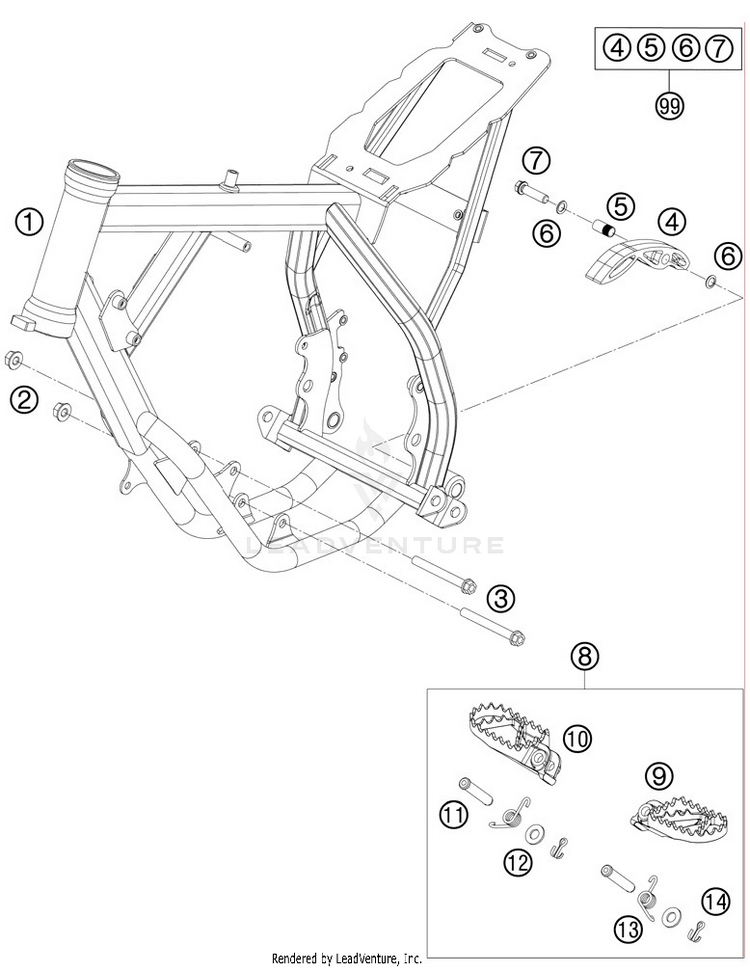 Frame 50 SX Chassis - 2012 Schematic