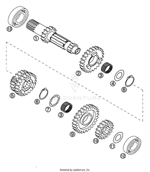 Transmission I - Main Shaft (usa) Schematic