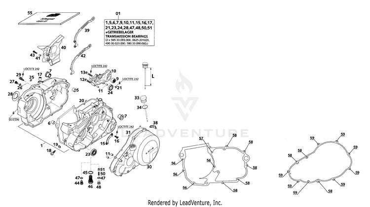 Engine Case 640 LC4-E Engine - 2000 Schematic
