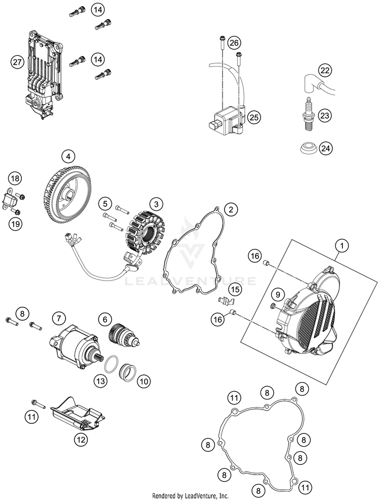 Ignition System 250 XC TPI ENGINE - 2020 Schematic