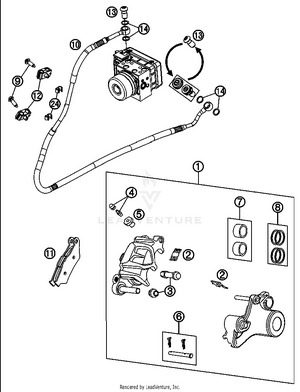 Brake Caliper Rear Schematic