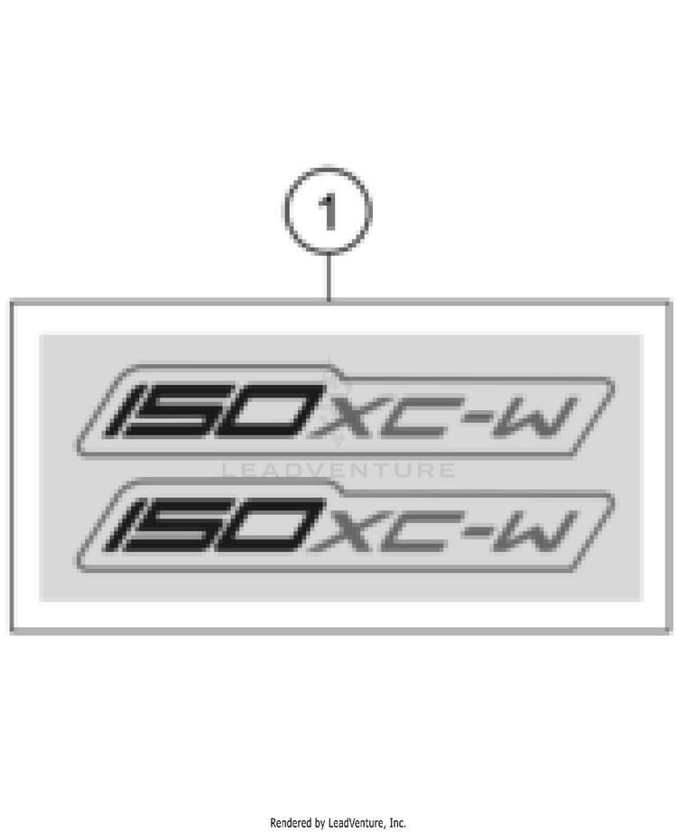 Decal 150 XC-W US CHASSIS - 2024 Schematic