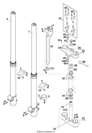 Front Fork White Power Schematic