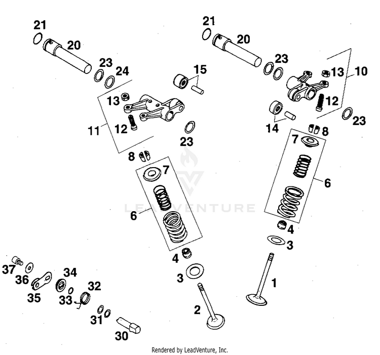 Value Drive 620 RXC Engine - 1996 Schematic