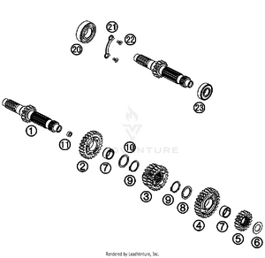 Transmission I - Main Shaft Schematic