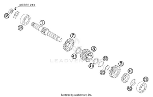 Transmission I - Main Shaft Schematic