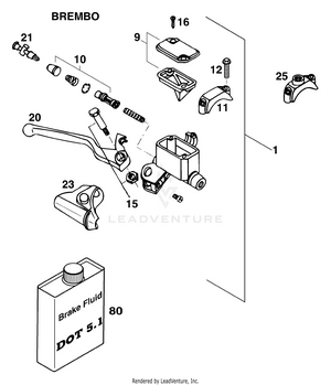Hand Brake Cylinder Schematic