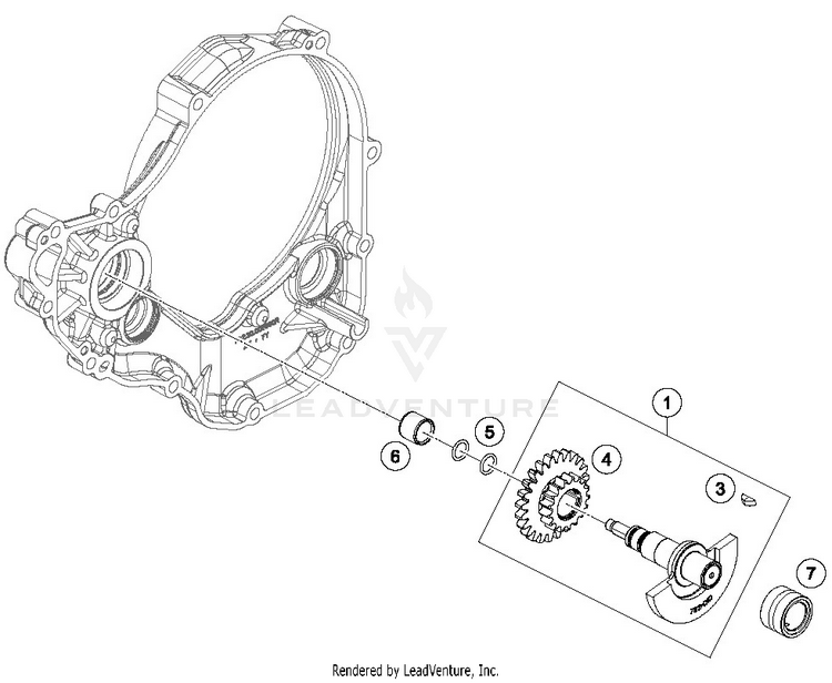 Balancer Shaft 250 SX-F ENGINE - 2019 Schematic