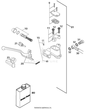 Hand Brake Cylinder Brembo Schematic