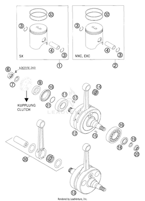 Crankshaft - Piston Schematic