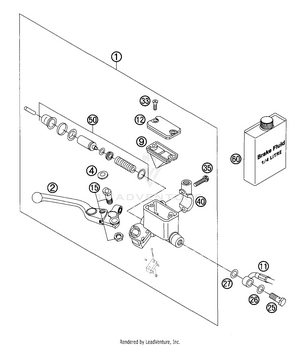 Hand Brake Cylinder Brembo Schematic