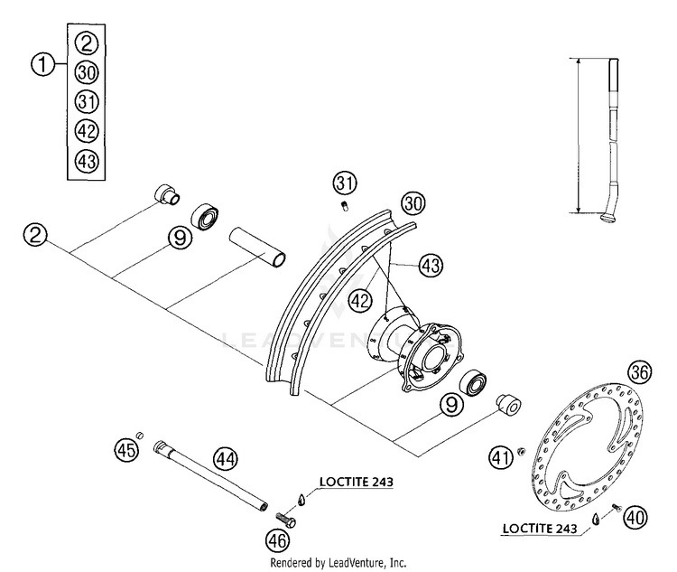 Front Wheel Schematic