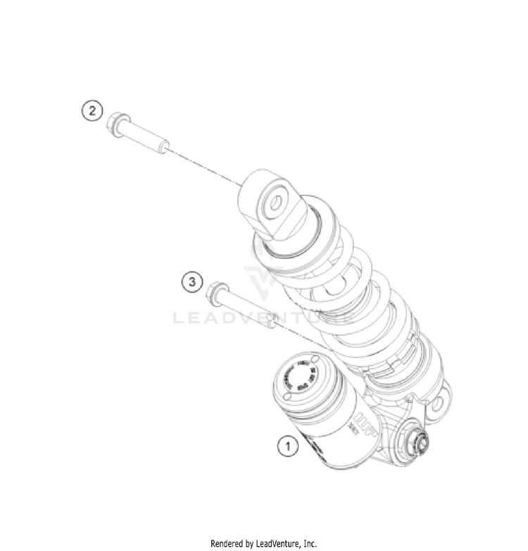 Shock Absorber 50 SX FACTORY EDITION CHASSIS - 2024 Schematic