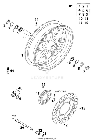 Front Wheel Schematic