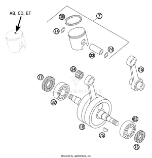Crankshaft - Piston Schematic