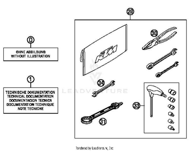 Accessories Kit 250 XC Chassis - 2014 Schematic