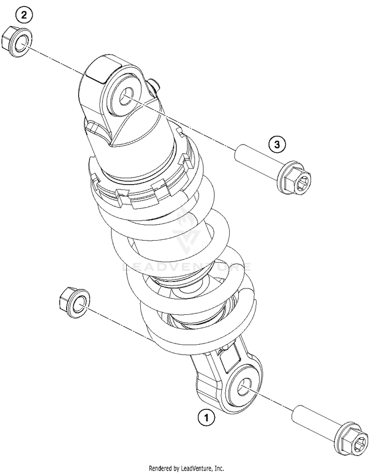 Shock Absorber 50 SX MINI CHASSIS - 2018 Schematic