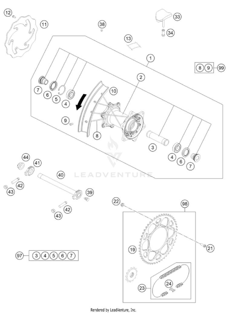 Rear Wheel Schematic