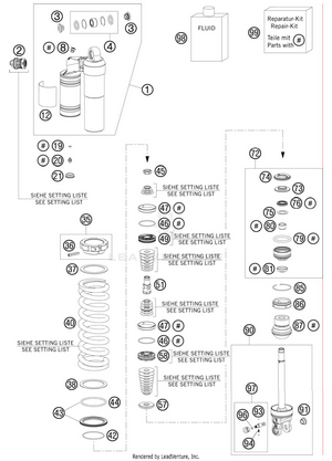 Shock Absorber Disassembled Schematic