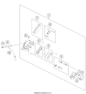 Rear Brake Caliper Schematic
